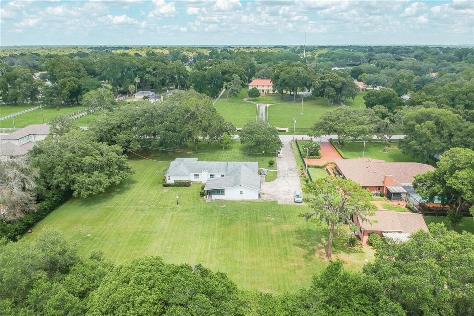 Bird’s Eye View from the back of the house