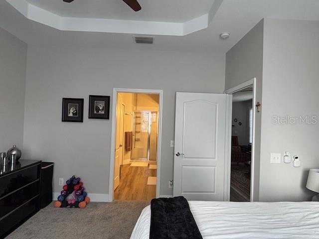 Master Bedroom with view of the master closet.