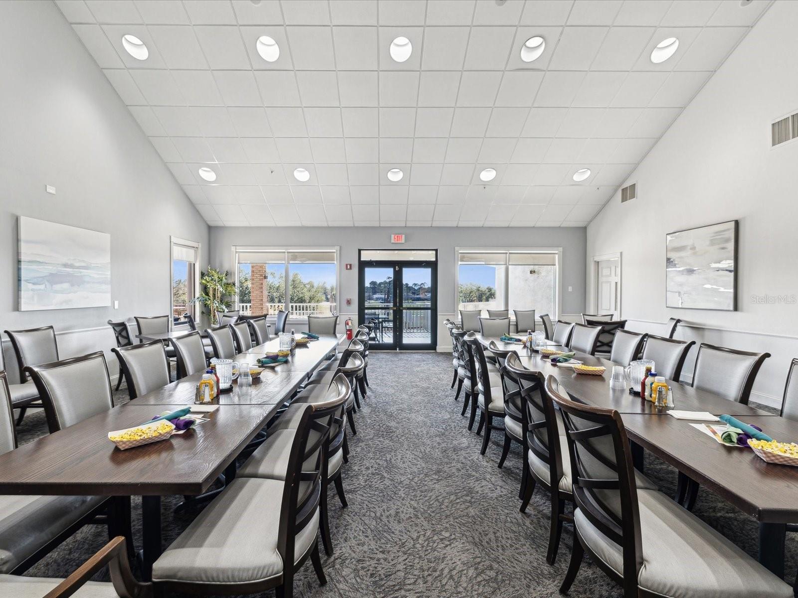 clubhouse dining area