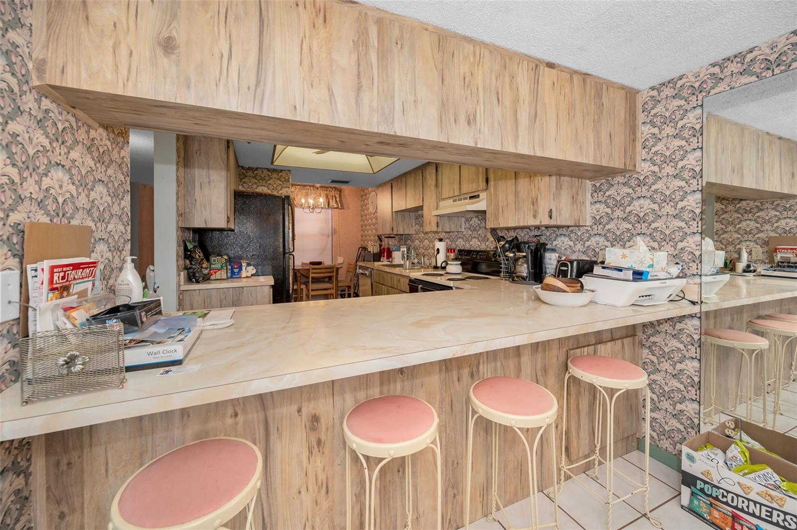 Breakfast bar leading to the Dining Room