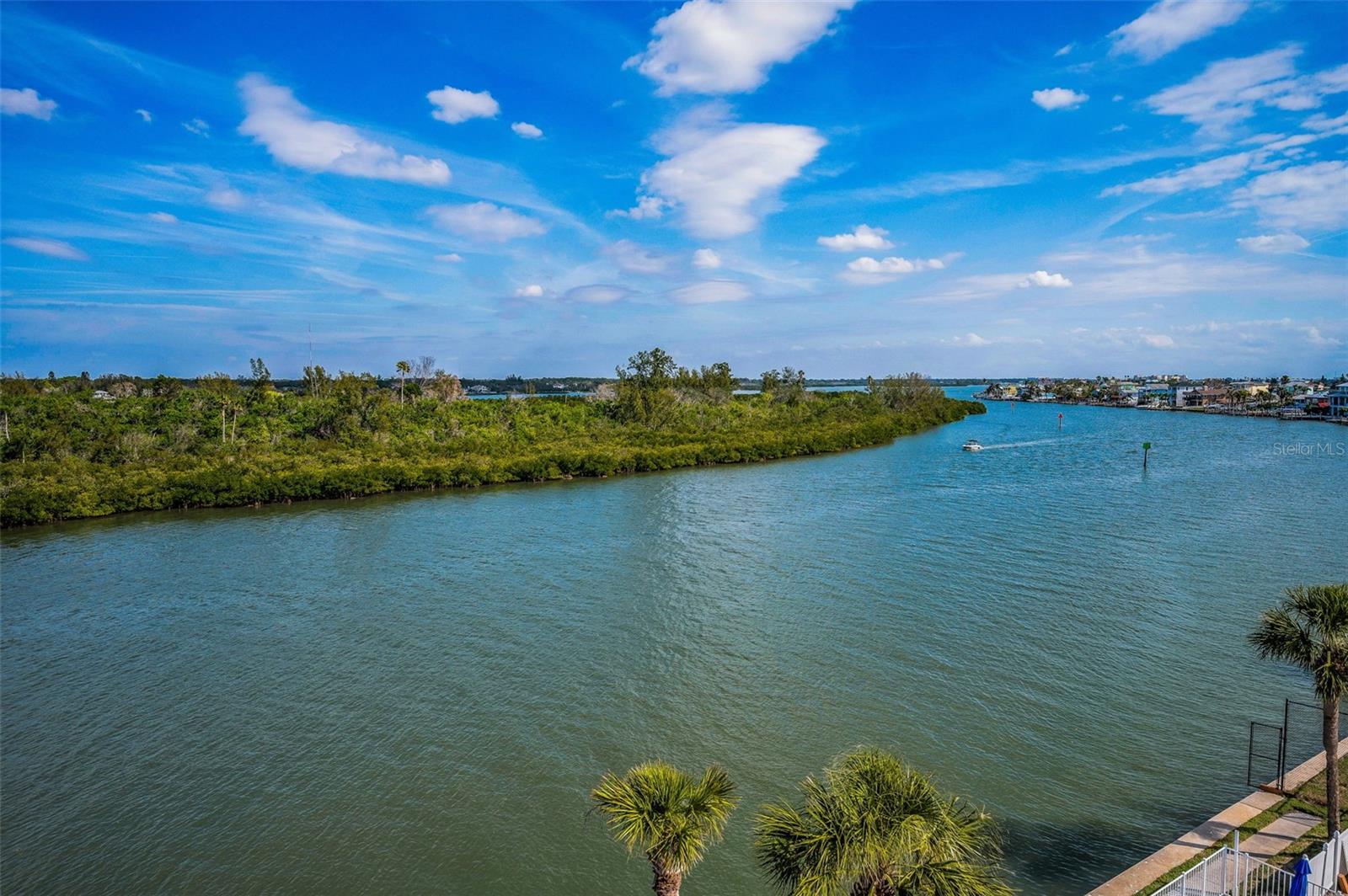 Views up and down the Intracoastal with a Private Preserve across the waterway!