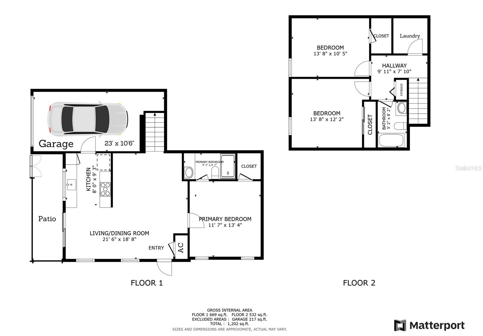 Floor Plan w/ Approximate Measurements