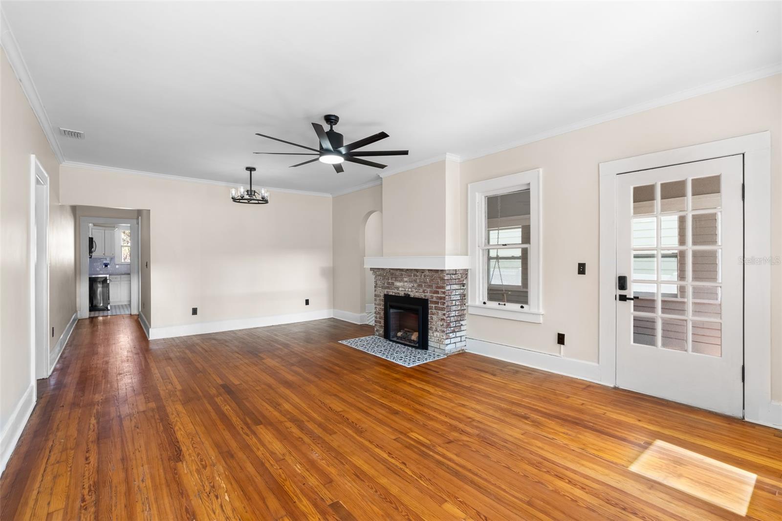 Living room. View from main entry.