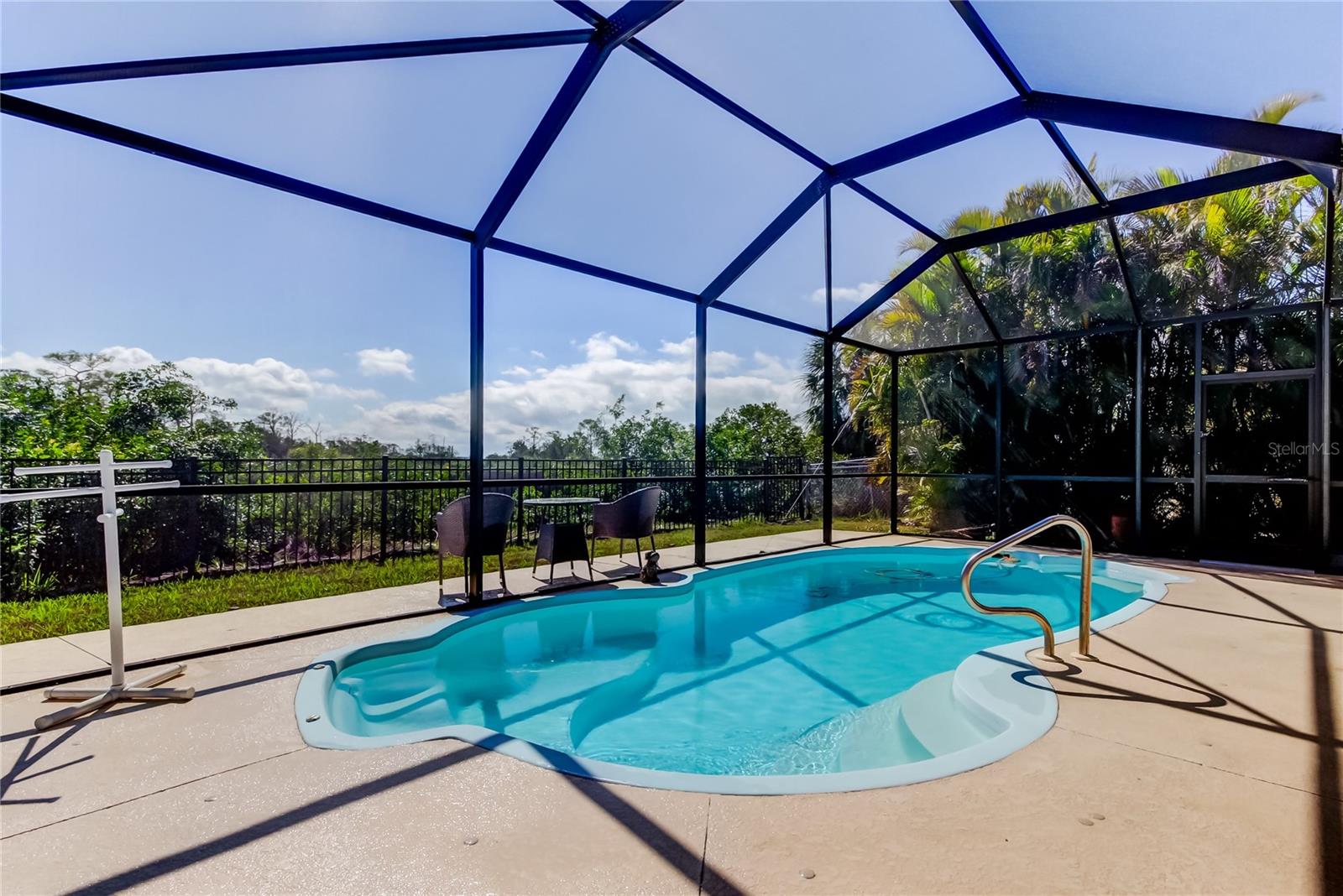 Heightened Birdcaged Pool & Lanai Area..