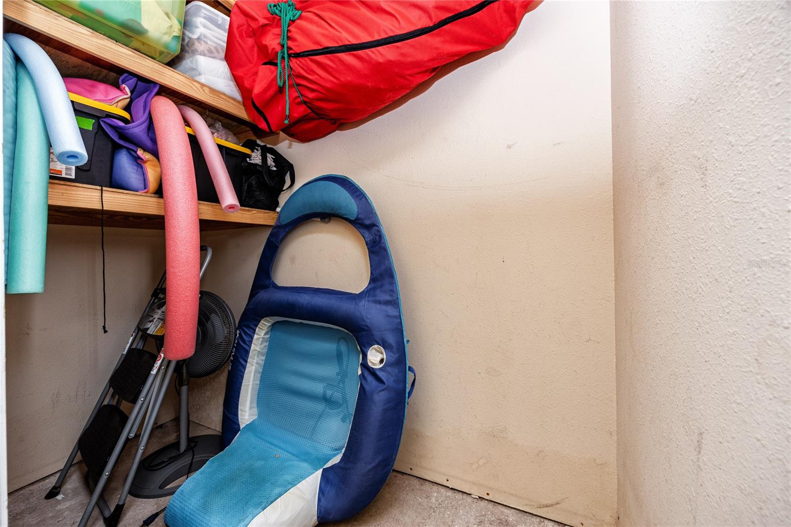 Spacious storage closet