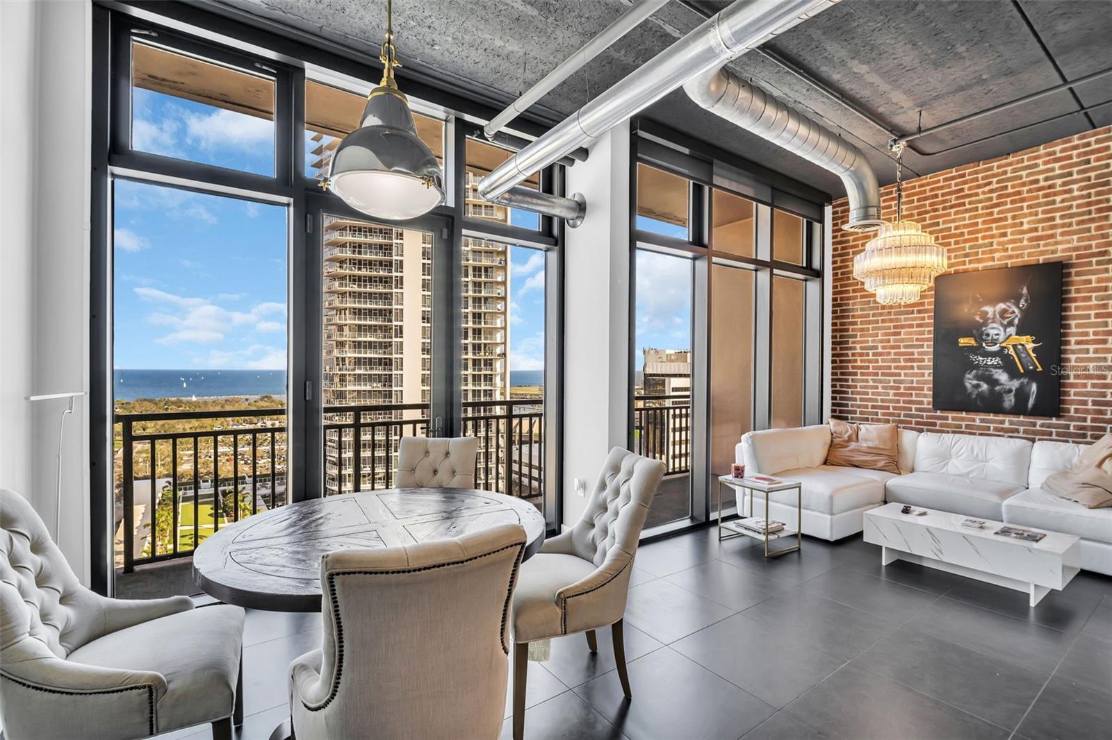 Dining area views overlooking Tampa Bay