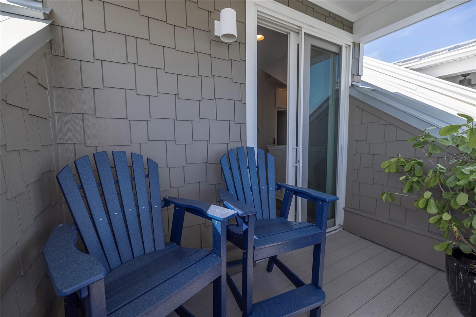 Upstairs Private Balcony