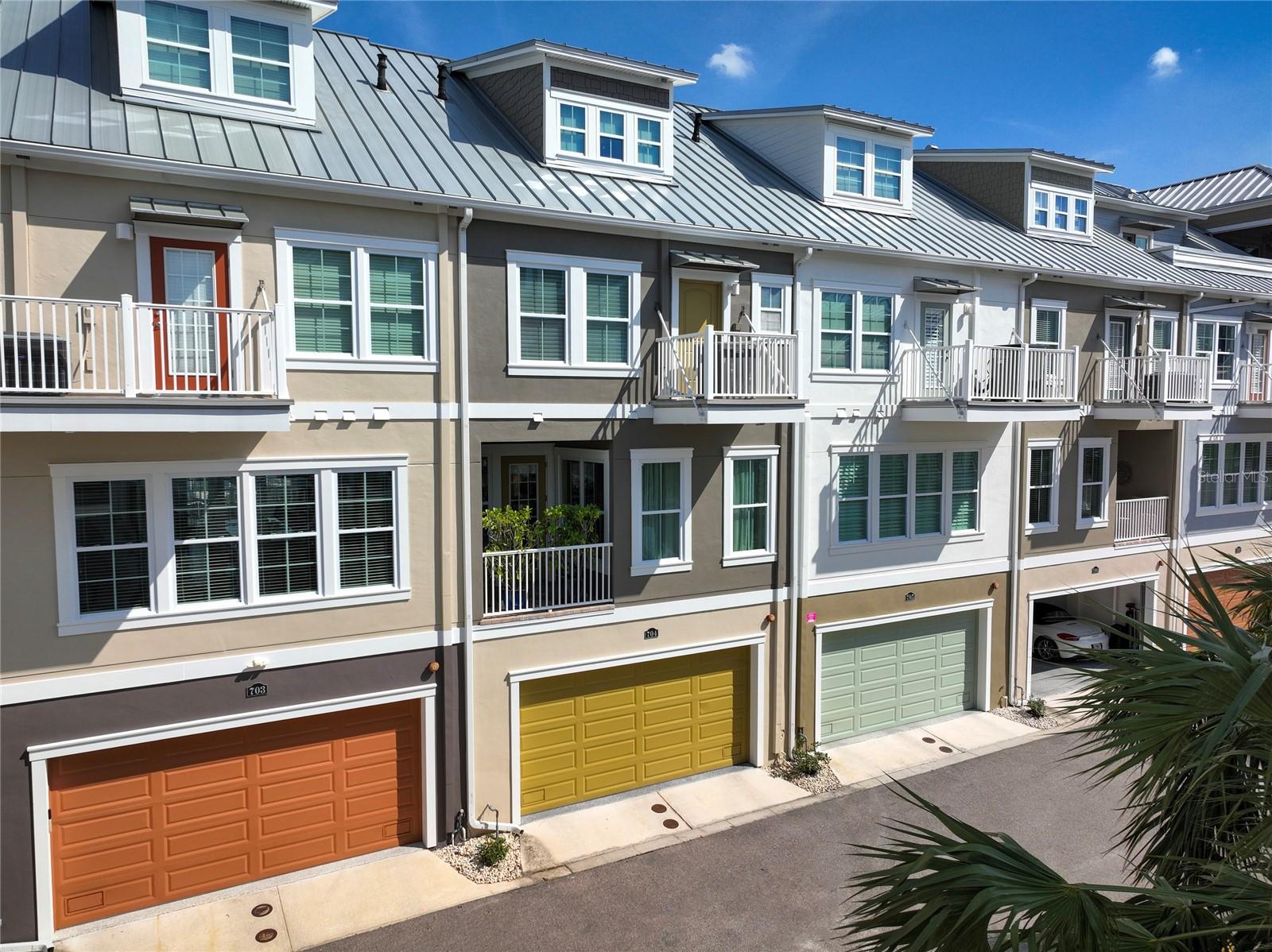 Garage-Side of Building - private street