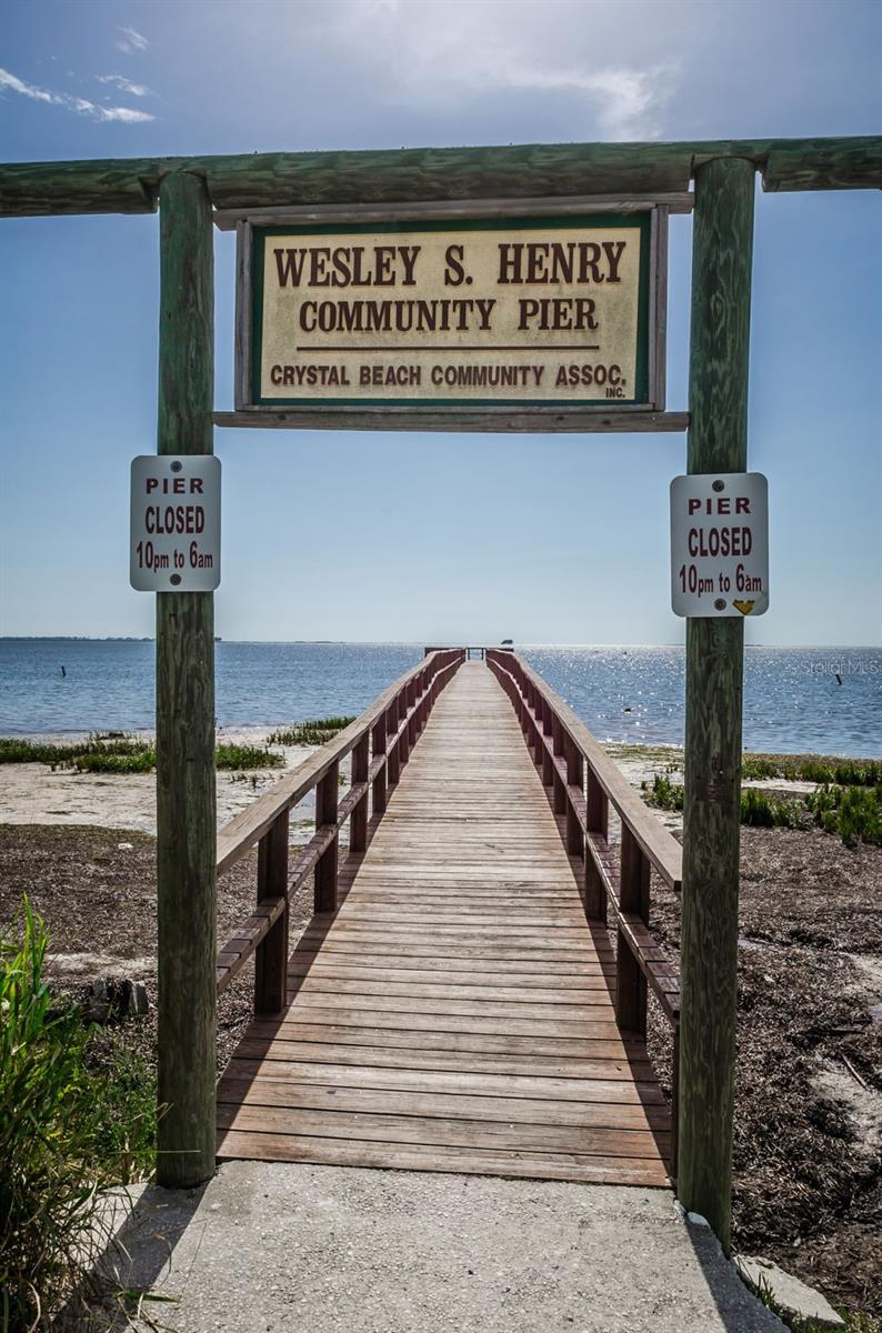 Pier was taken out by Hurricane Helene . New year New Pier coming soon!