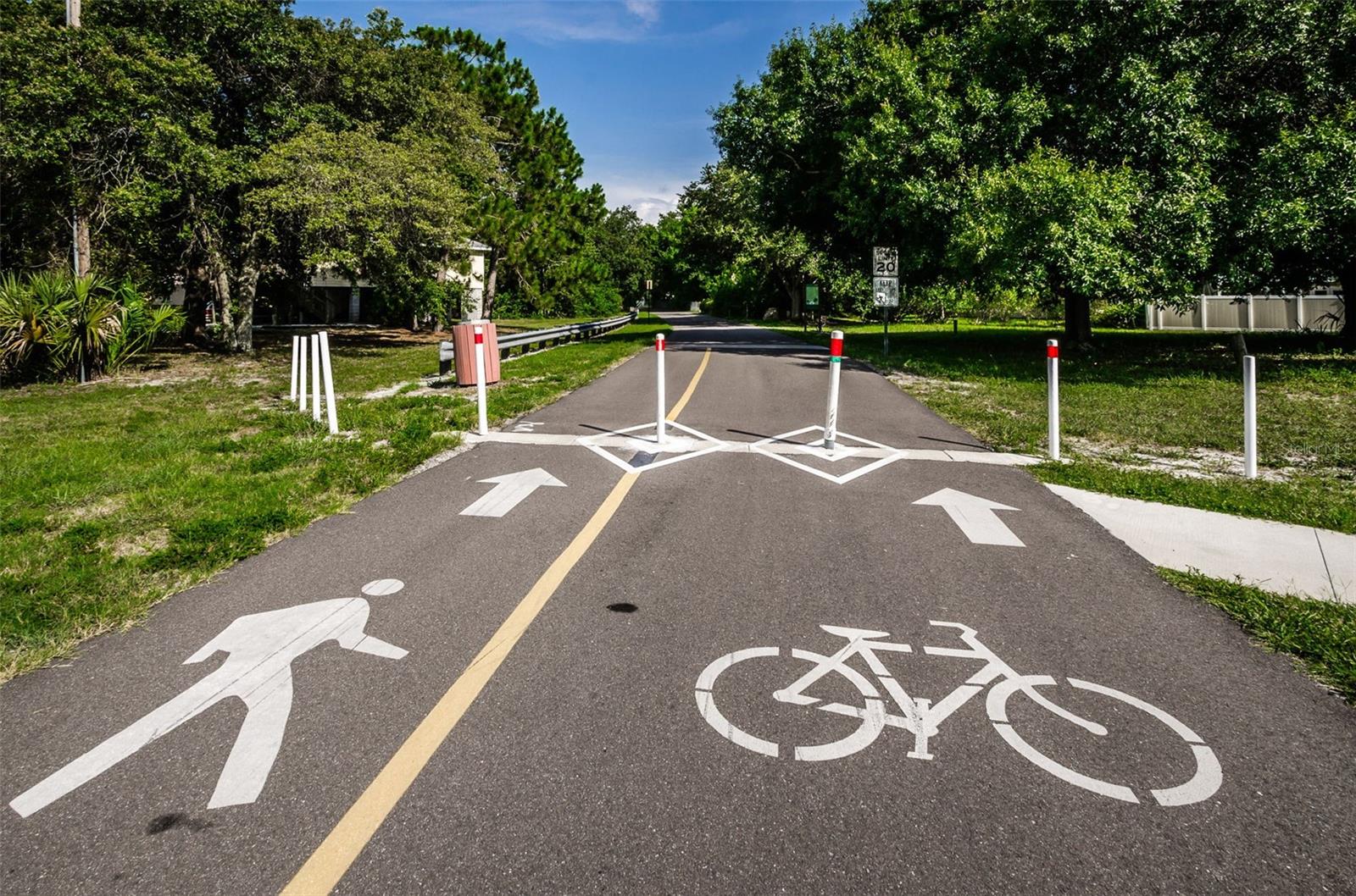 Pinellas Trail entrance, 2 blocks away