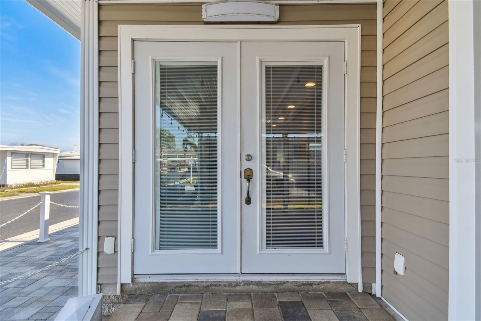 Frenchg Doors with built in blinds