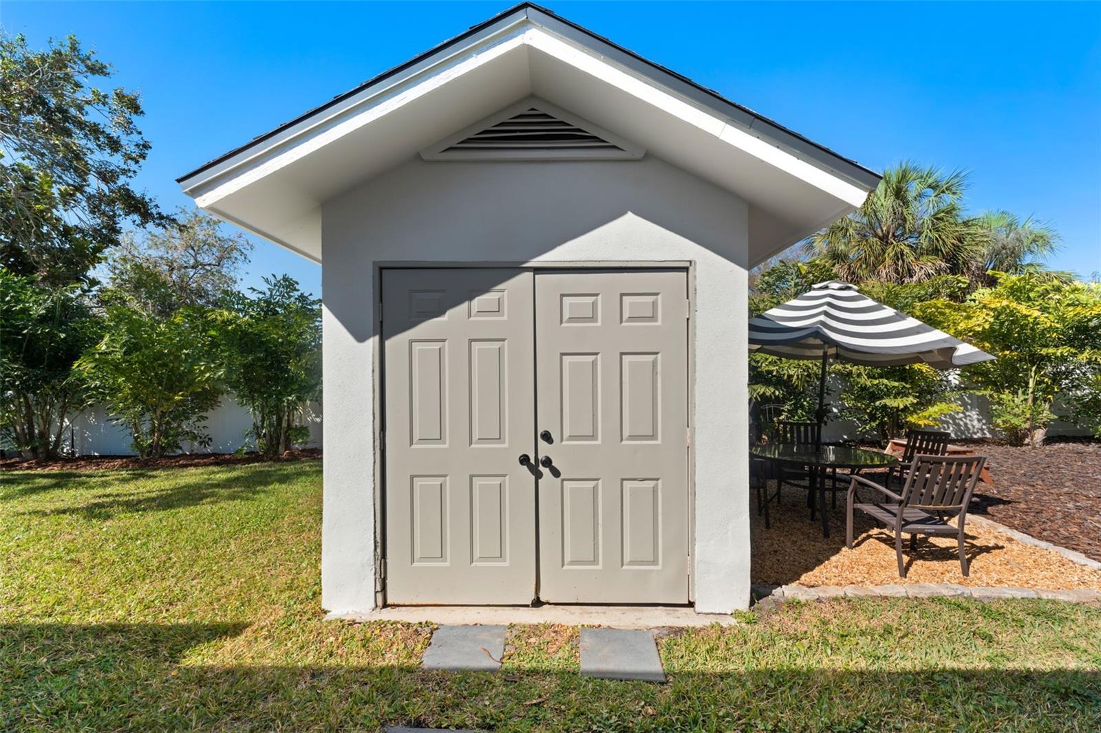 outdoor storage shed