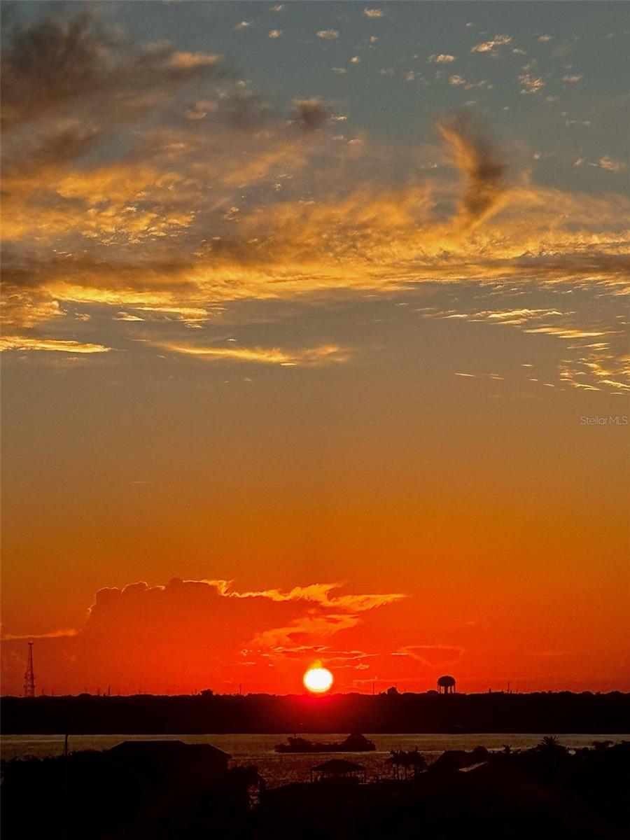 Sunrise from the balcony