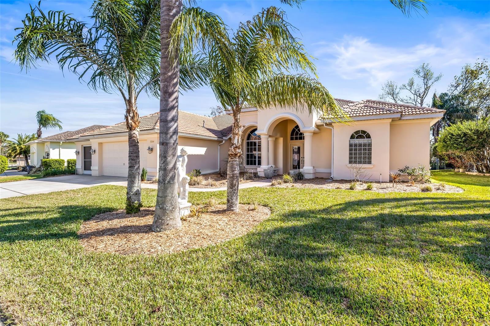 Front yard-maintained landscaping