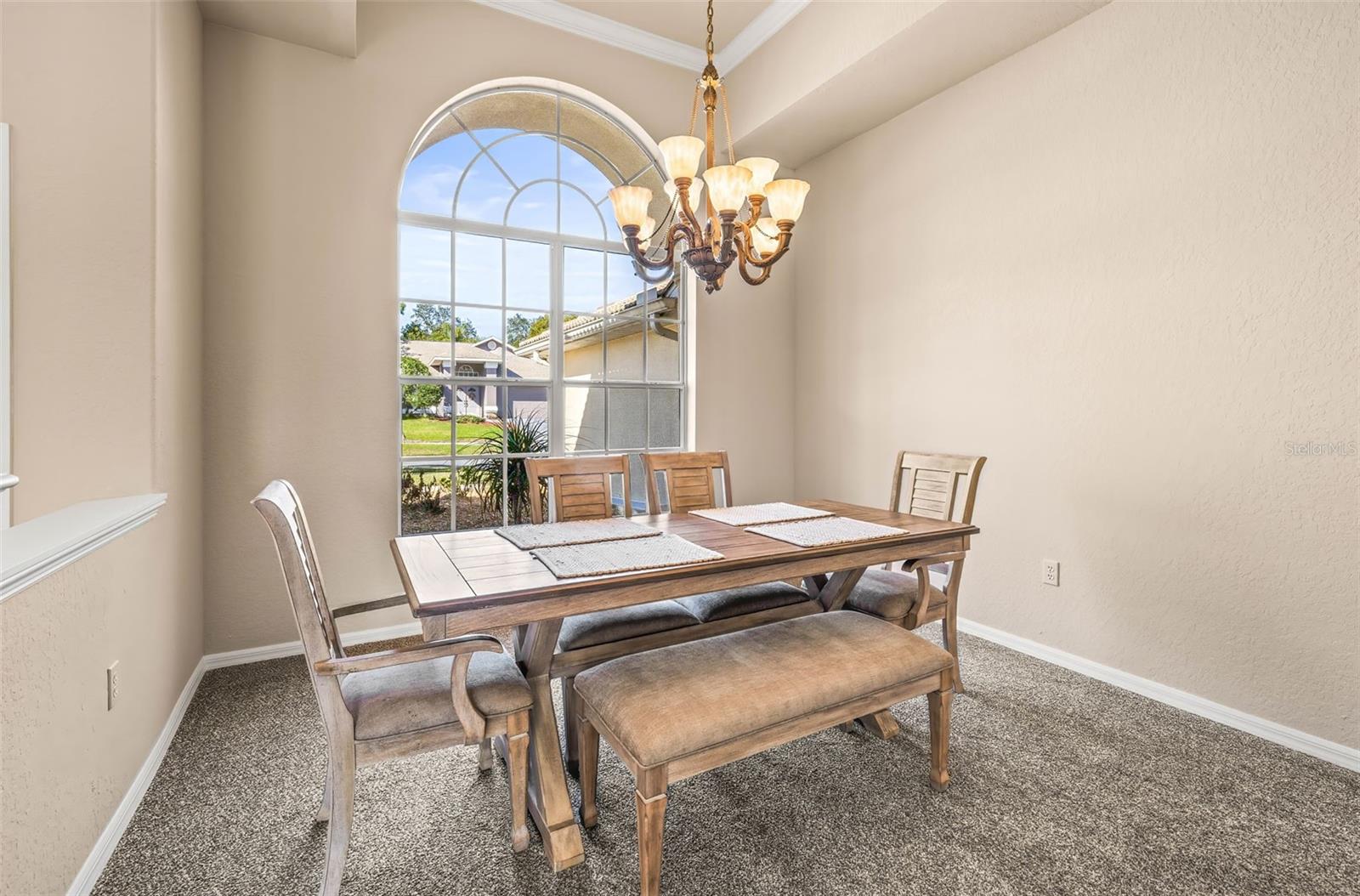 Dining Room with expansive window