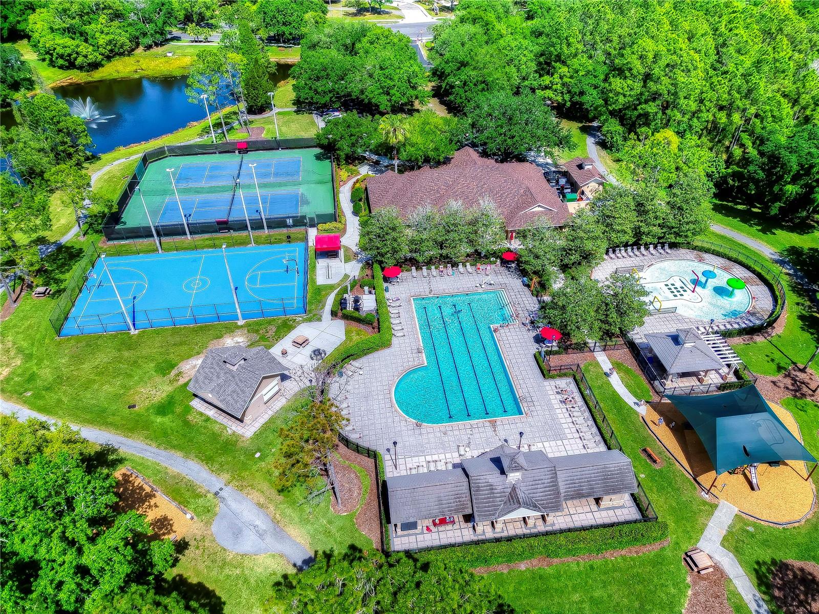 Discover the ultimate lifestyle with this vibrant community offering a sparkling pool, tennis and basketball courts, and a delightful playground