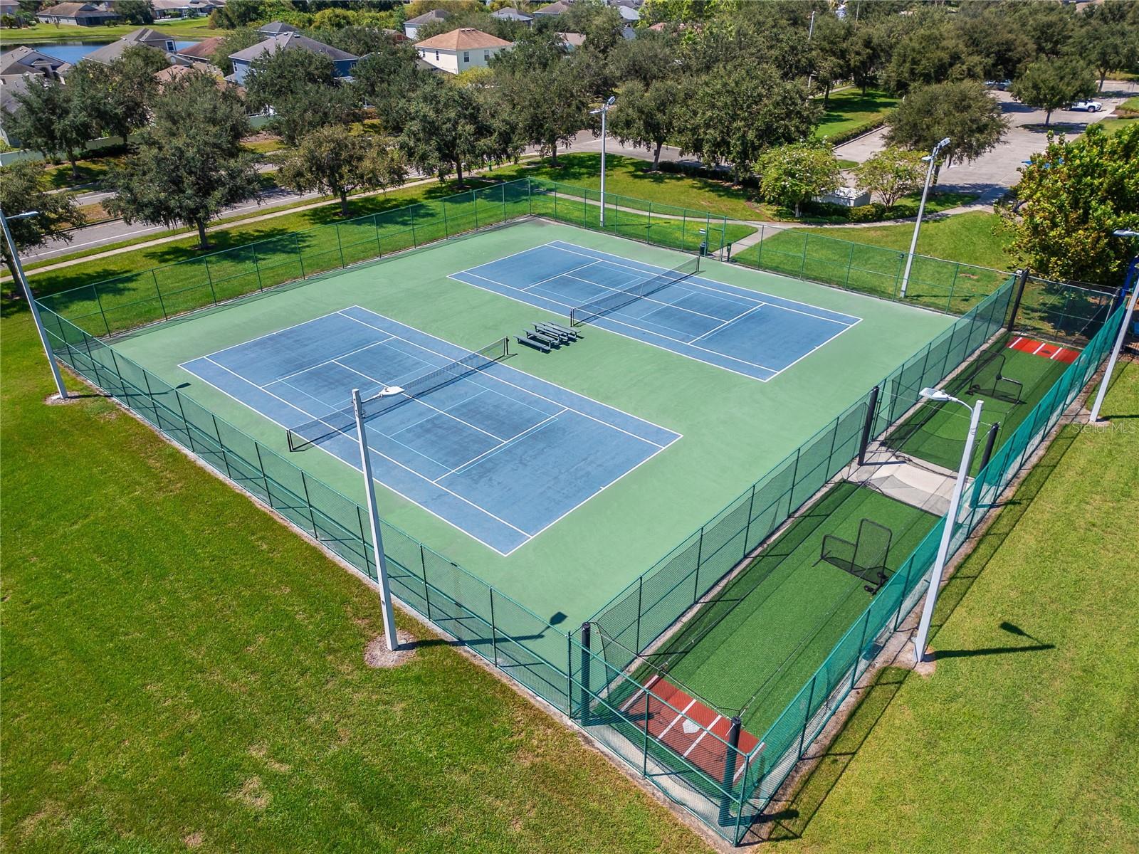 Community amenities include clubhouse,  pool, park, tennis, batting cage, and basketball courts