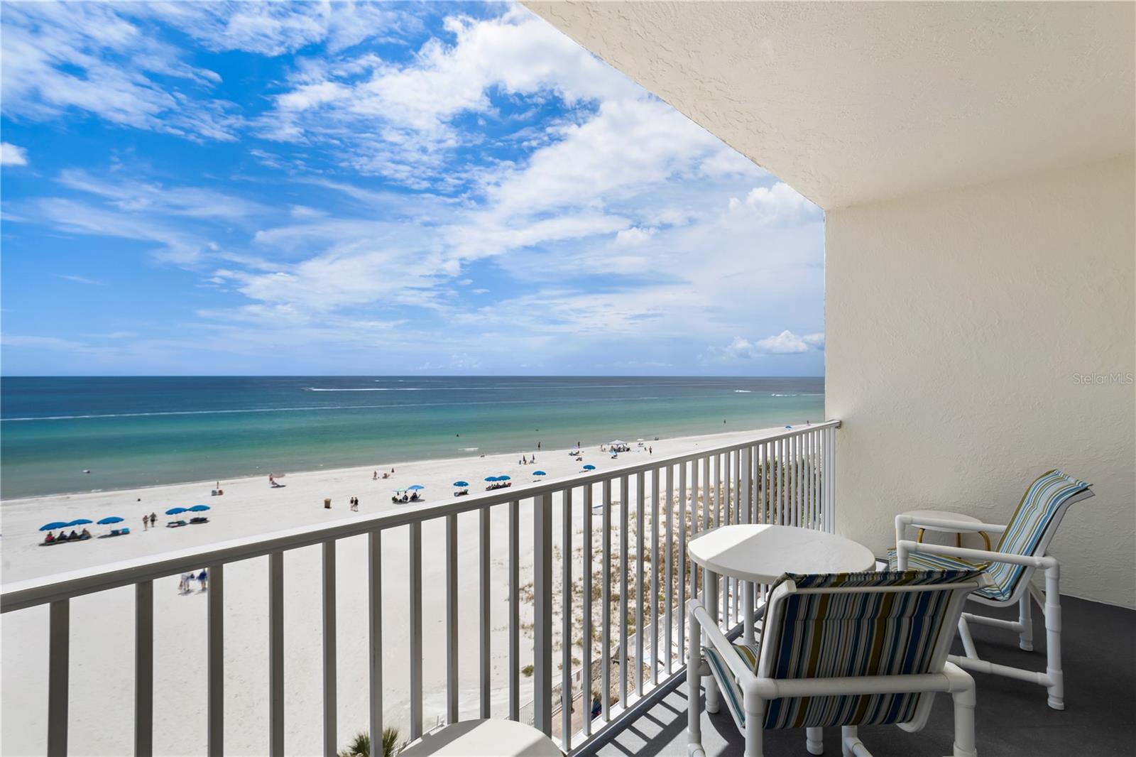 Balcony overlooking the Beach