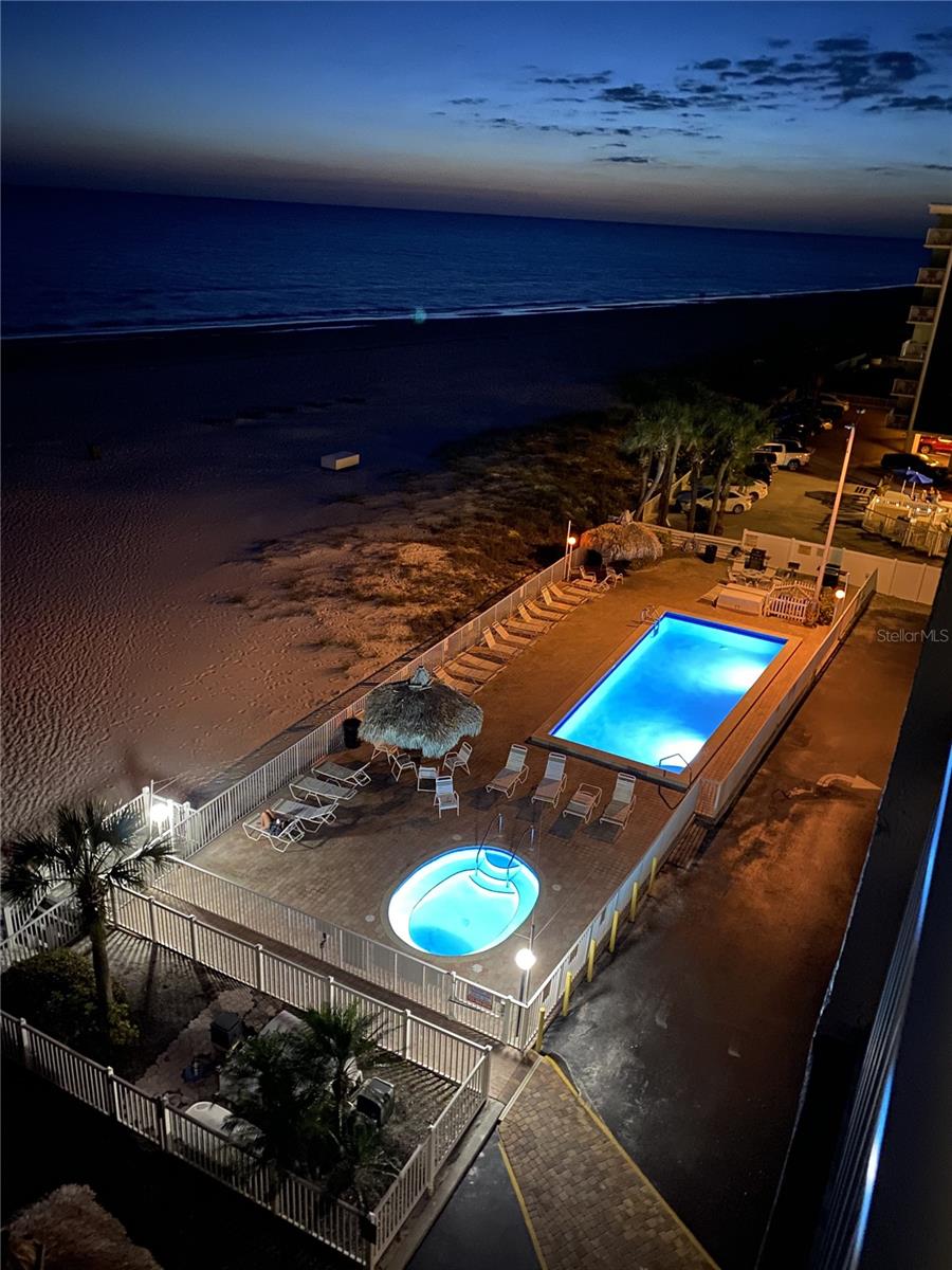 Overlooking the Pool and Beach