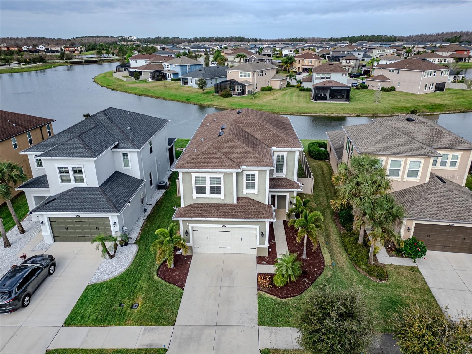 Pond view home