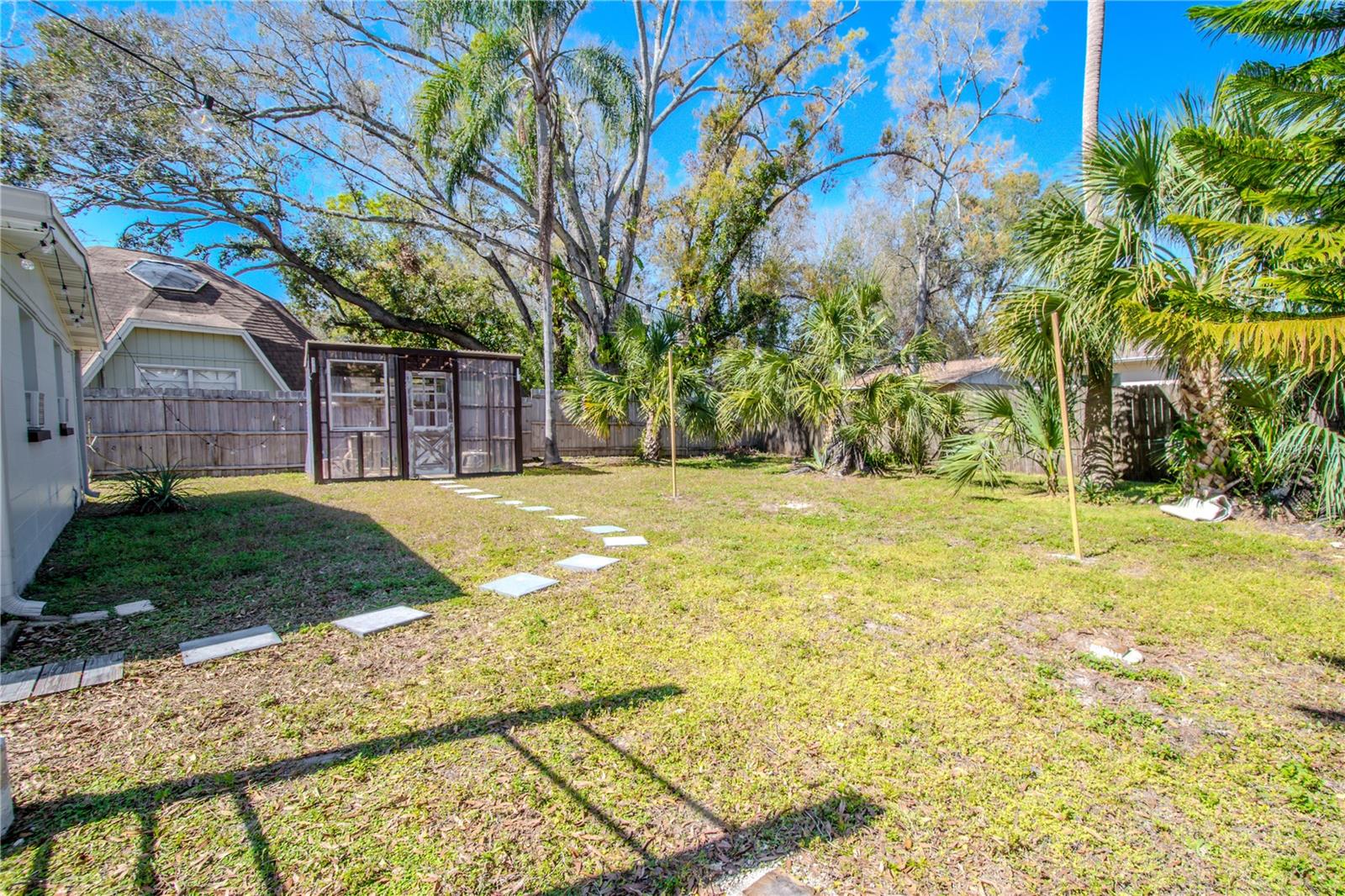 Private back yard.