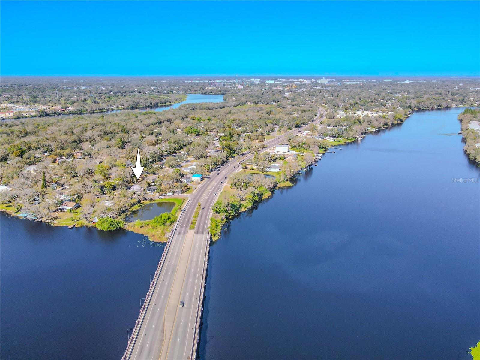 View above the Hillsborough river