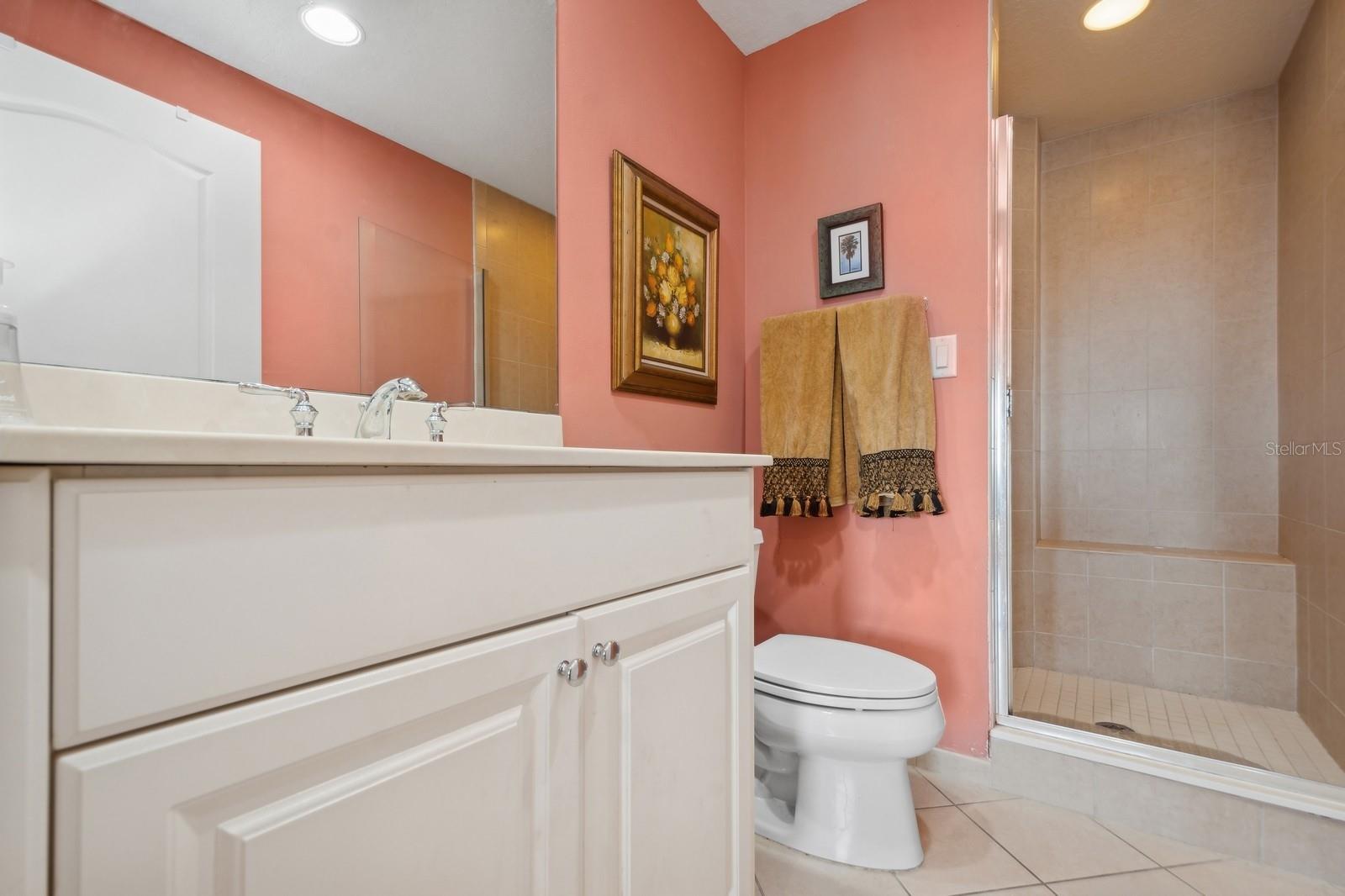 into a Bathroom with a Walk-In Closet.