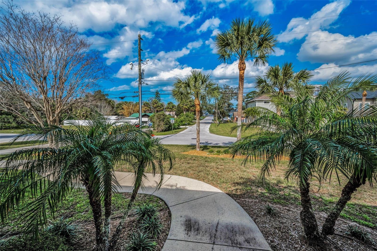 view from front porch