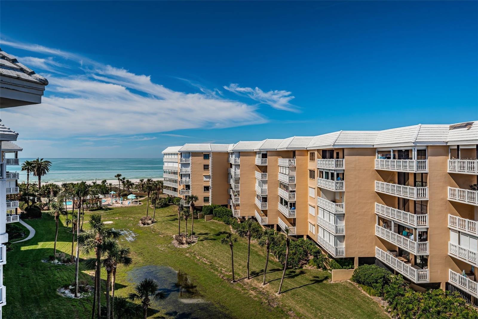 view of the Gulf from the Main balcony