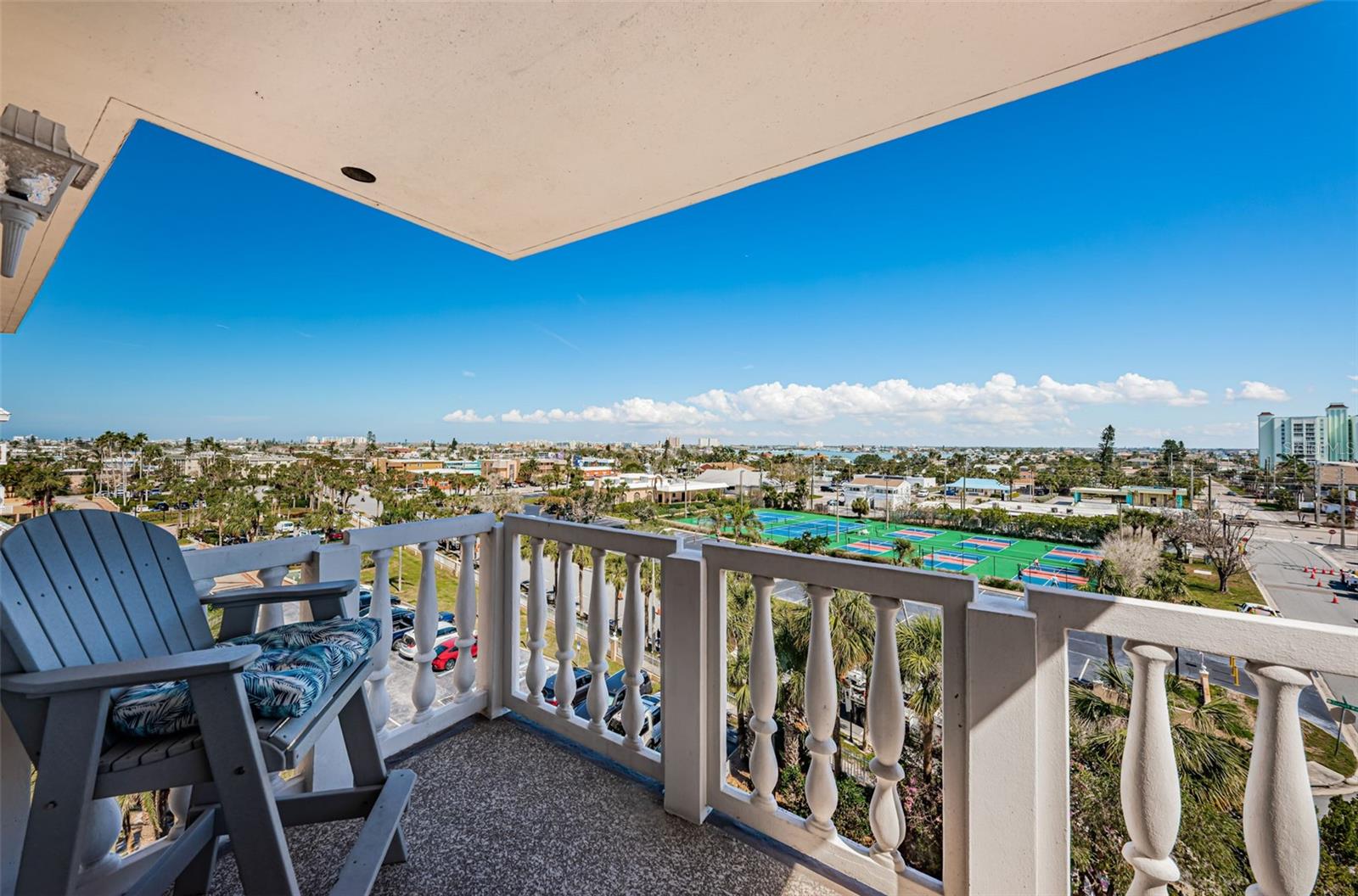 View to the northeast from front balcony