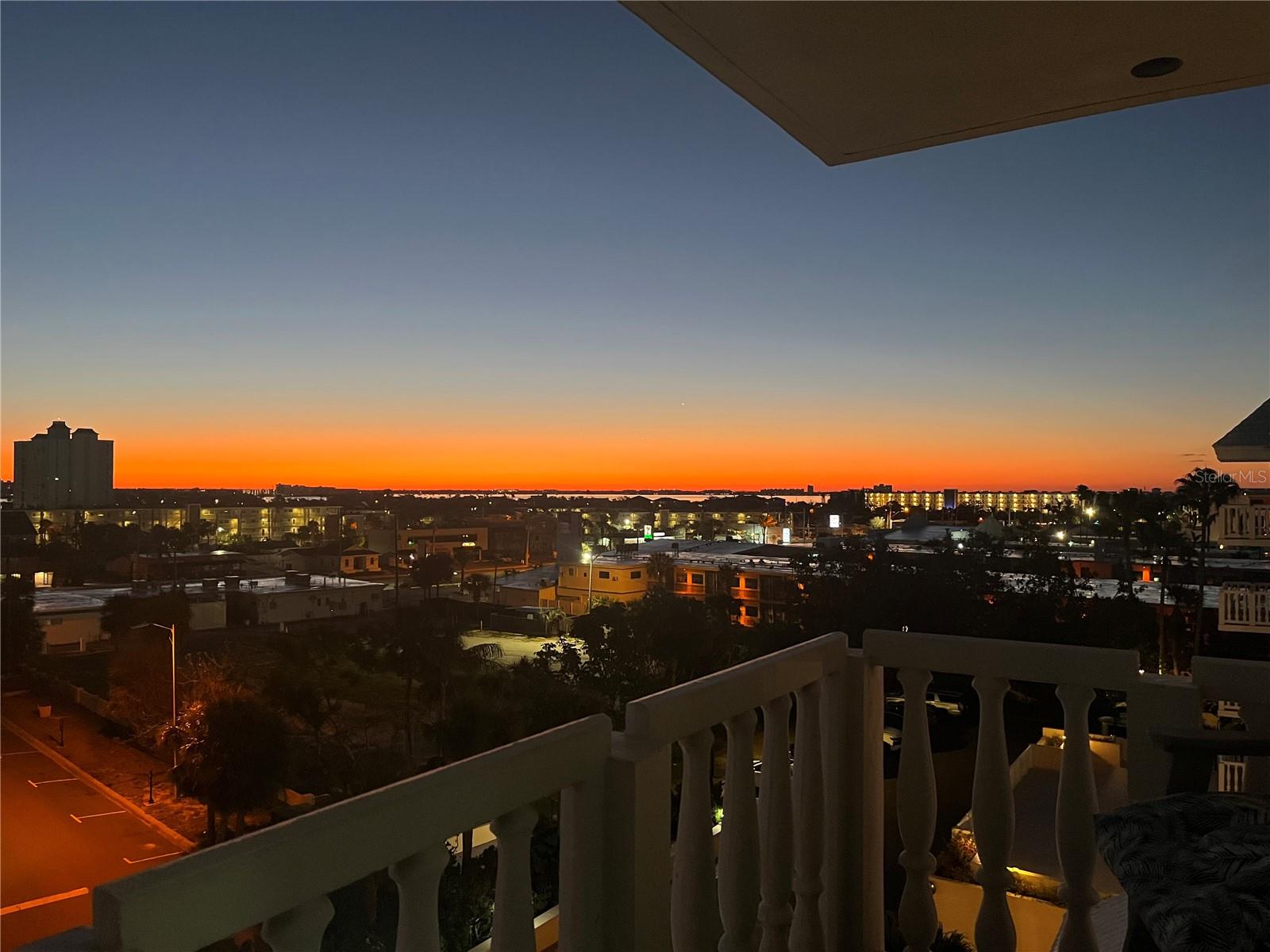 What a way to start your day with a great sunrise view from your eastern balcony!