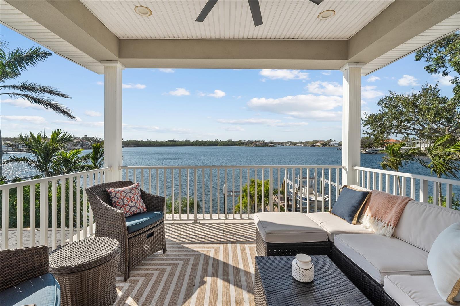 Upstairs balcony off den