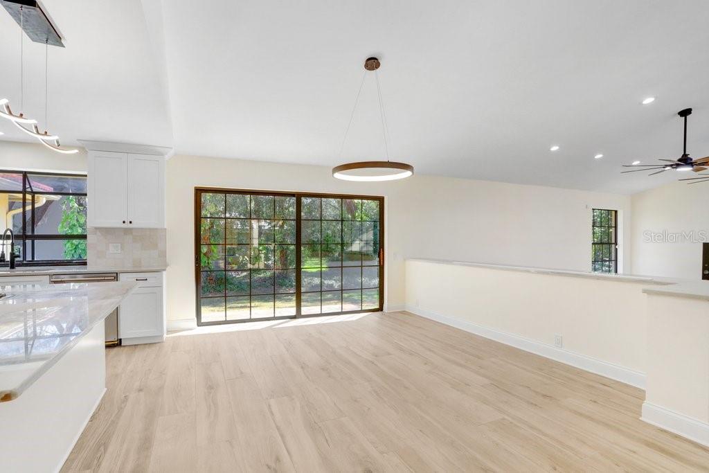 Dining area off of kitchen