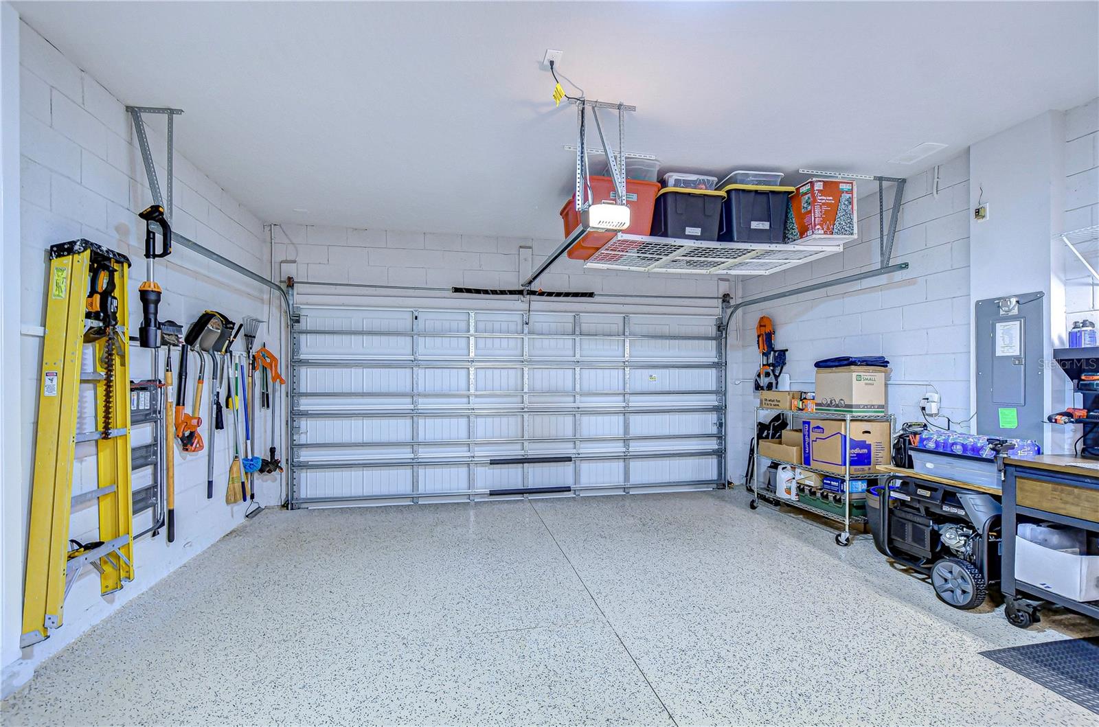 Ample space for toys, cars and tools!