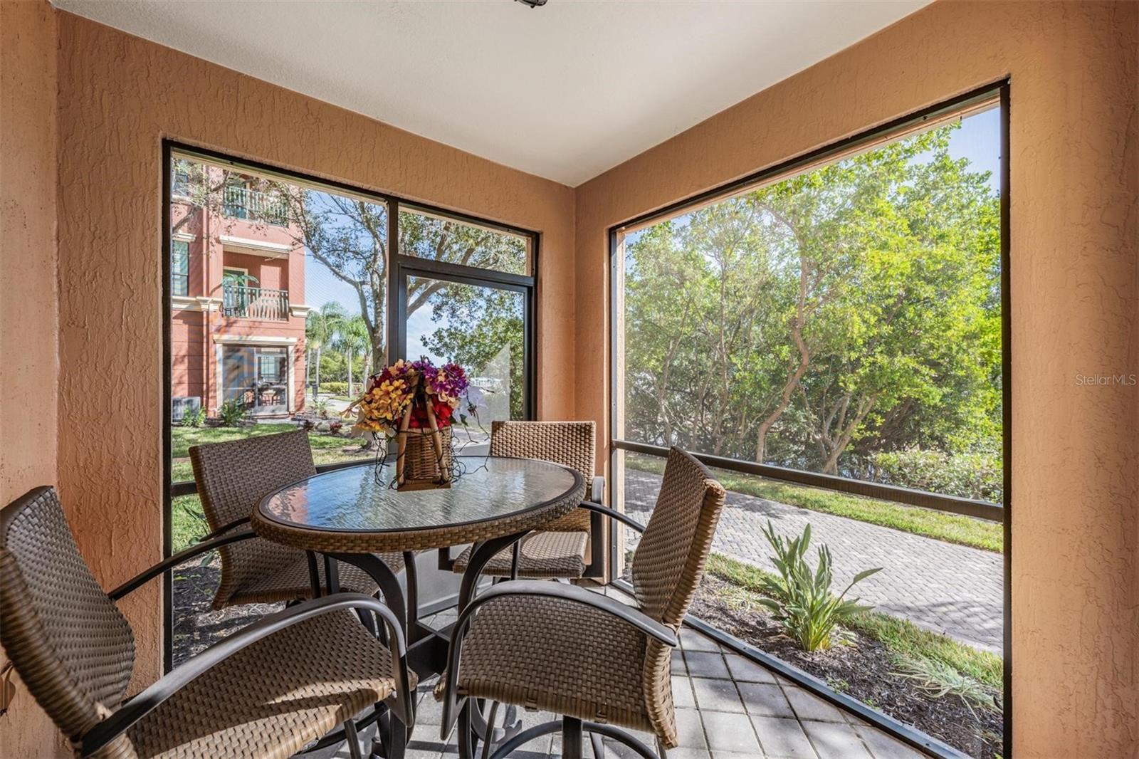 Screened patio