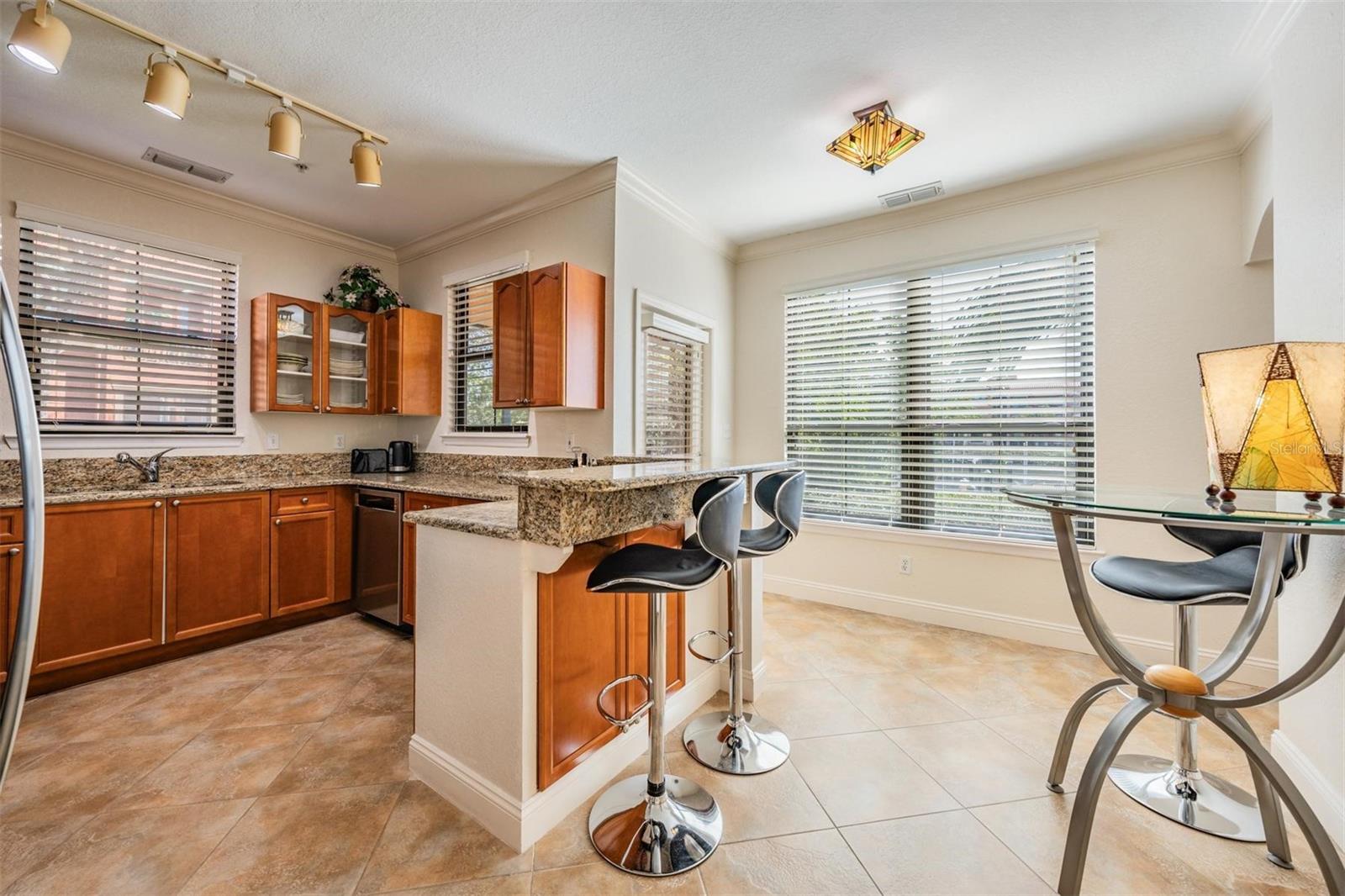 Breakfast nook off kitchen