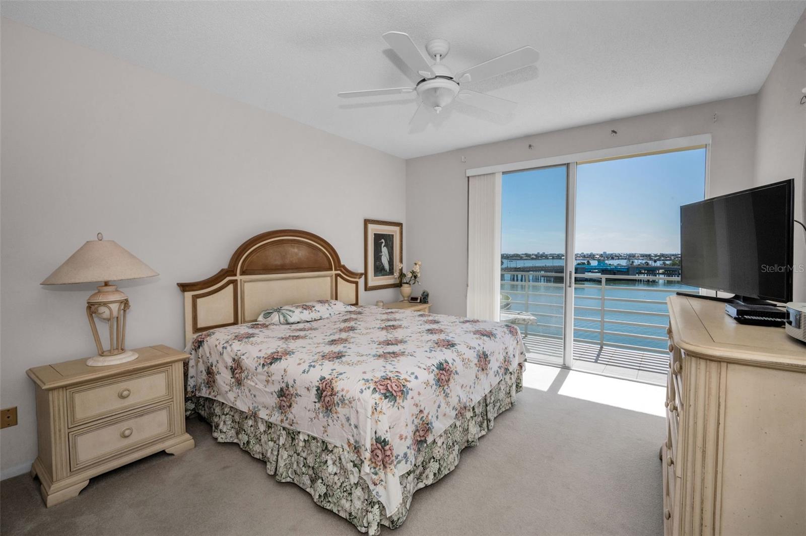 Master Bedroom with wide water views