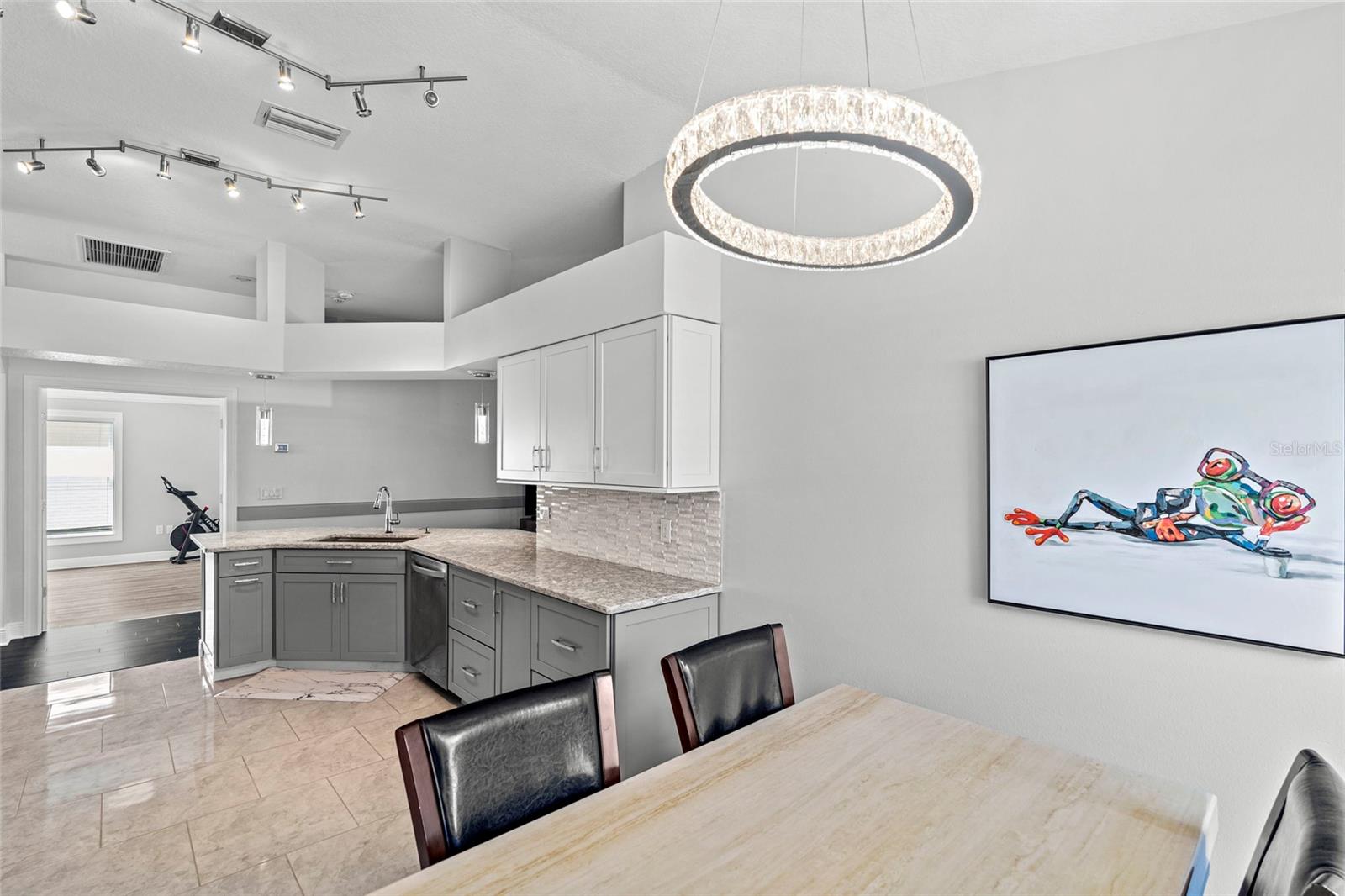 Dining Room off the kitchen with lots of natural light.