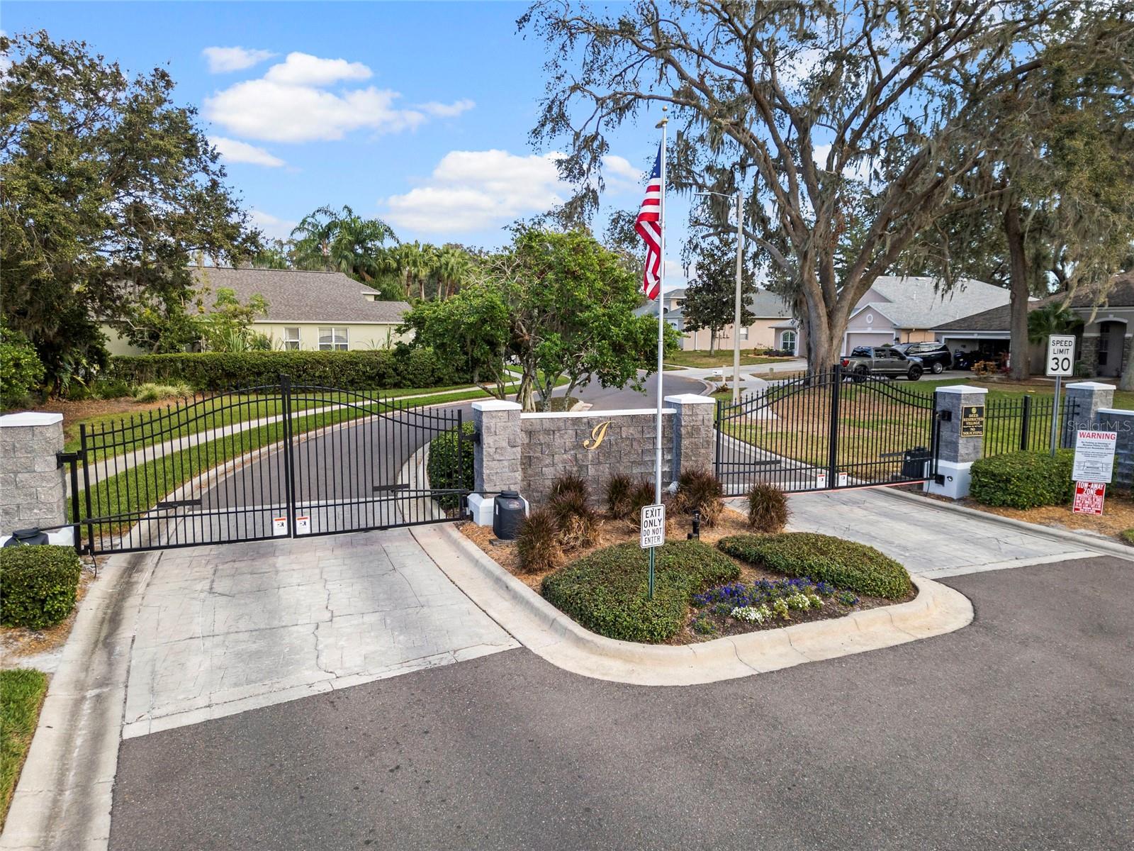 Gated neighborhood for extra security.