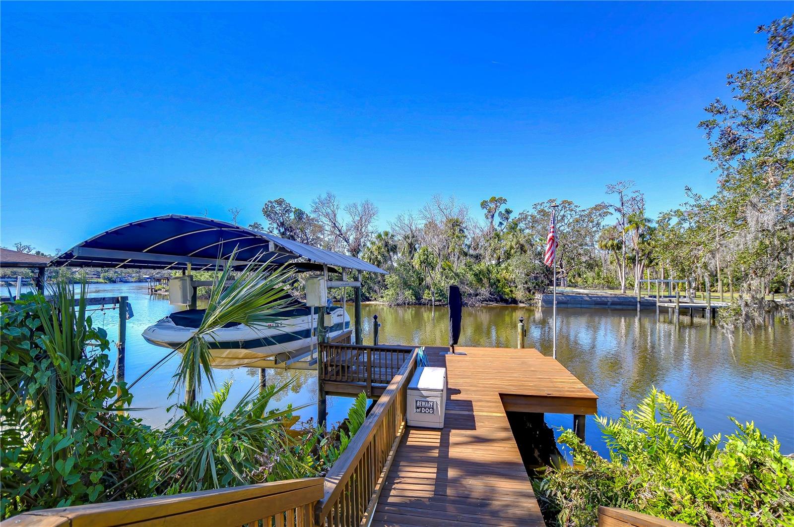 Discover riverside tranquility with your own private dock, perfect for relaxing weekends or spontaneous boating adventures.