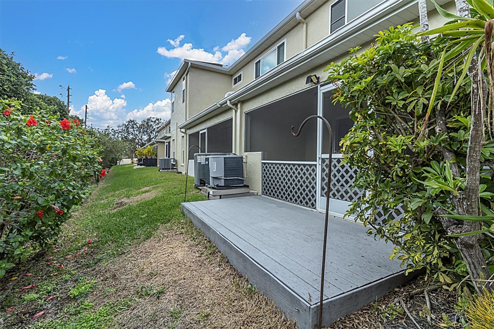 Composite deck off Florida room