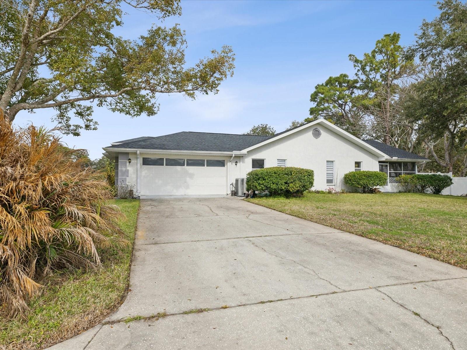 Garage Side & Driveway