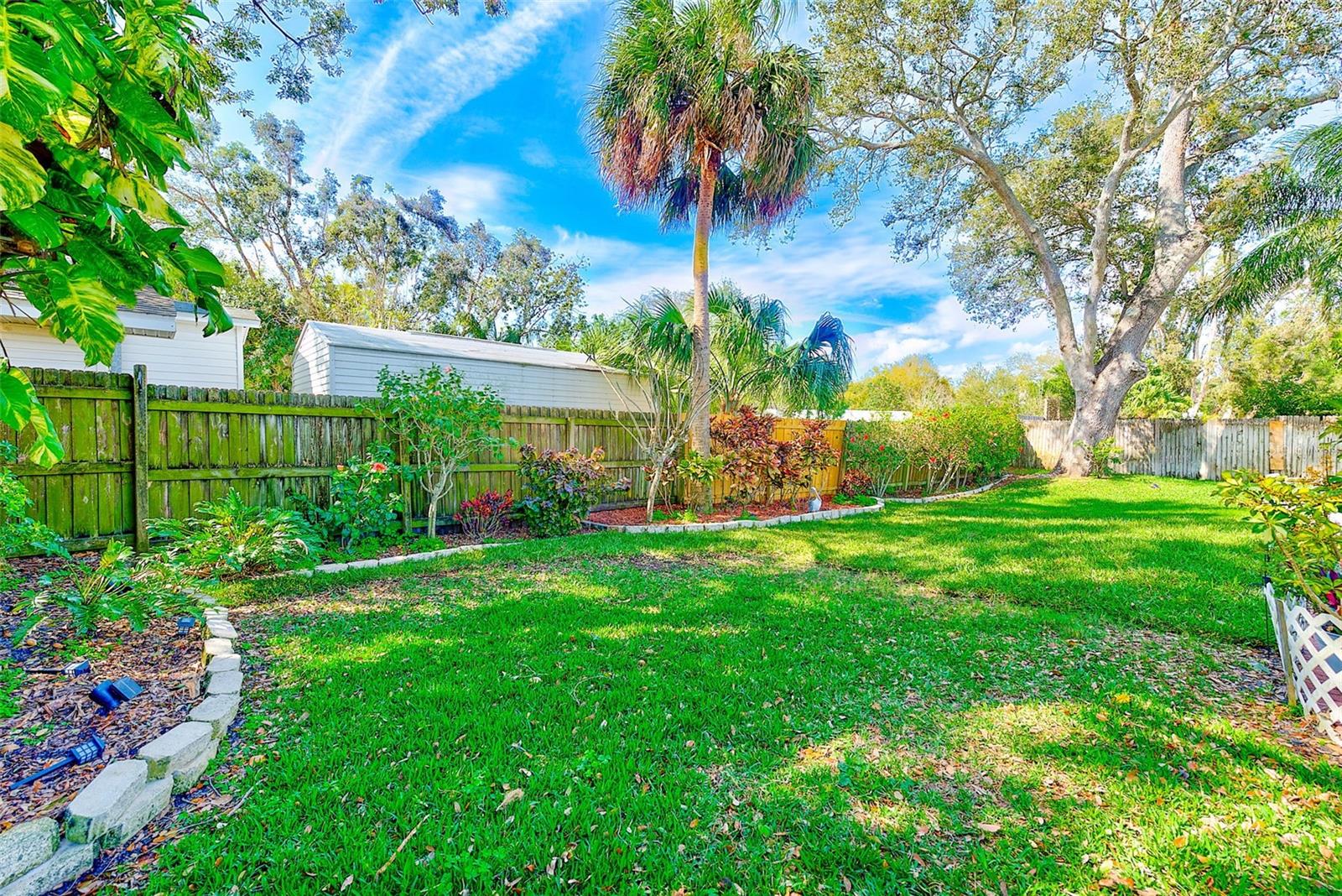 Huge, private backyard - Big enough to add a pool.