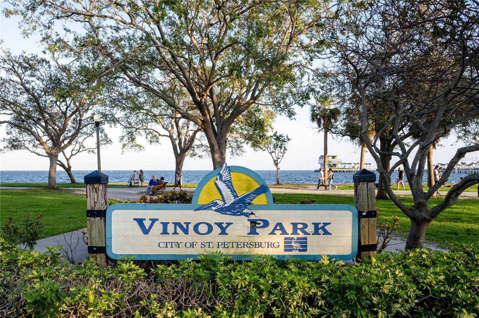 Beautiful Vinoy Park across the street