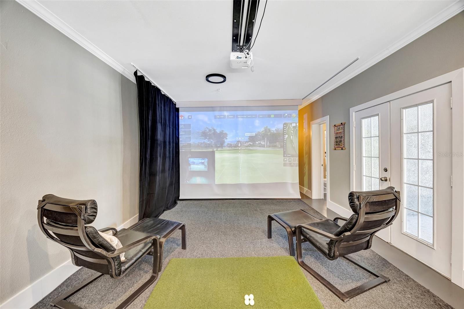 Grab your clubs and work on your golf swing in your own home.