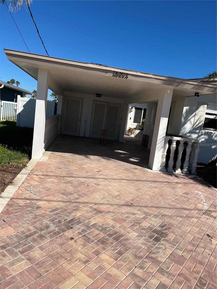 Post Storm Driveway n Carport