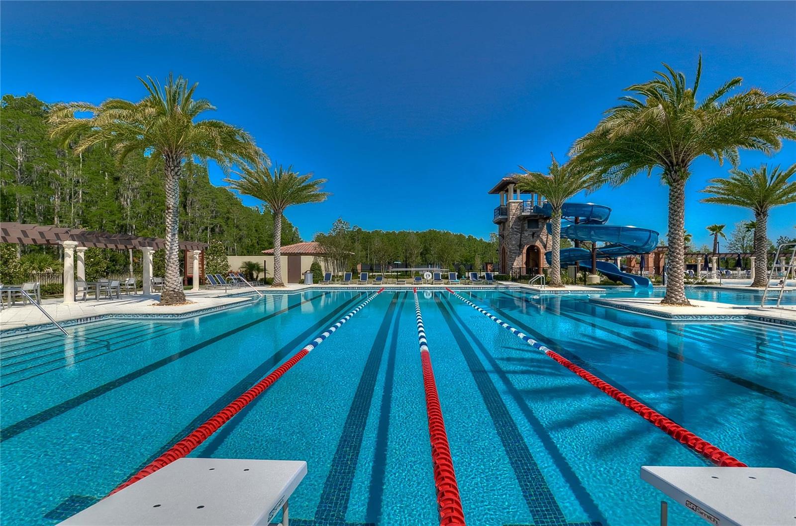 Get a swim workout in with the swimming lanes!