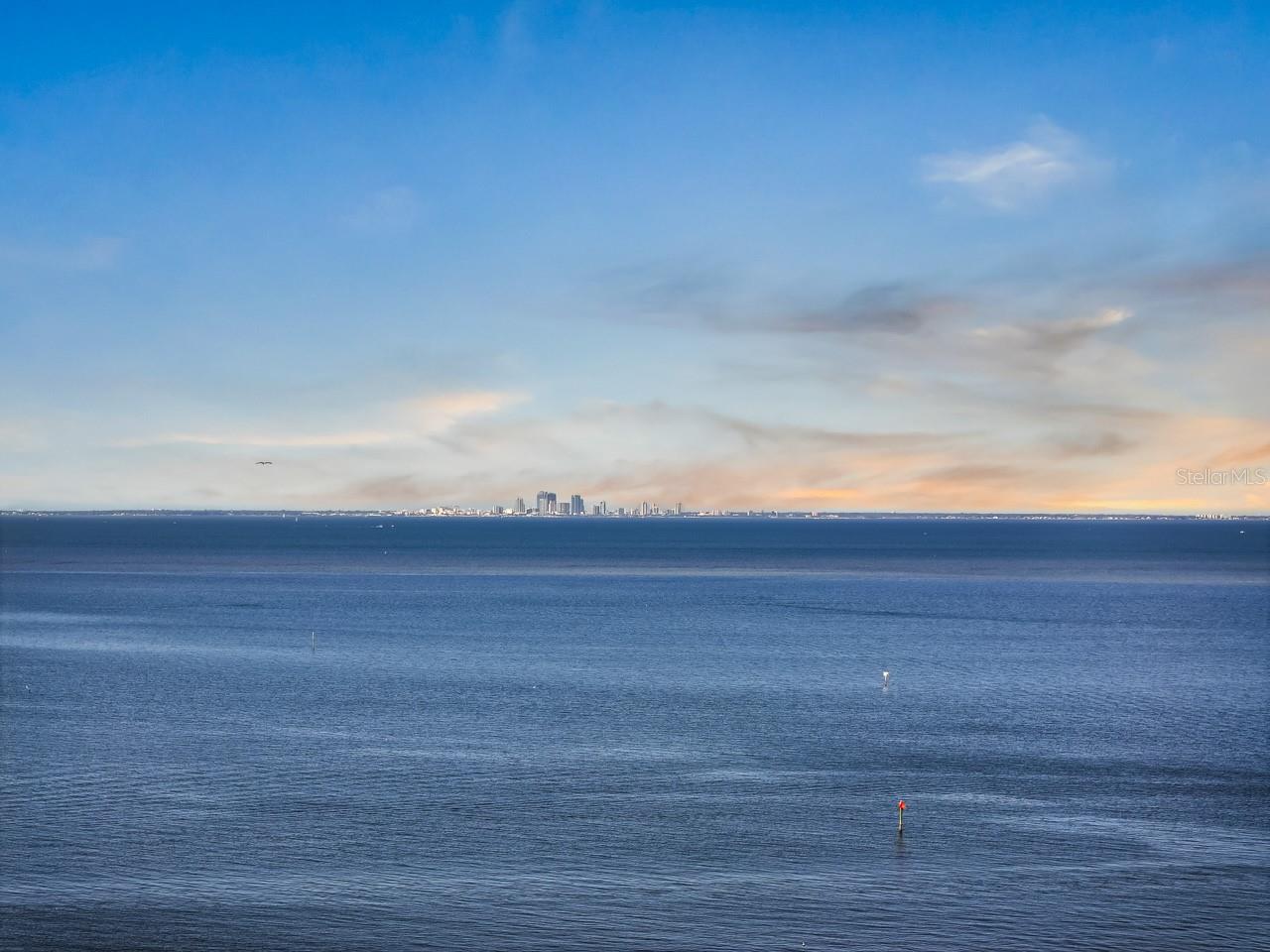 Enjoy seeing clear across the Bay!