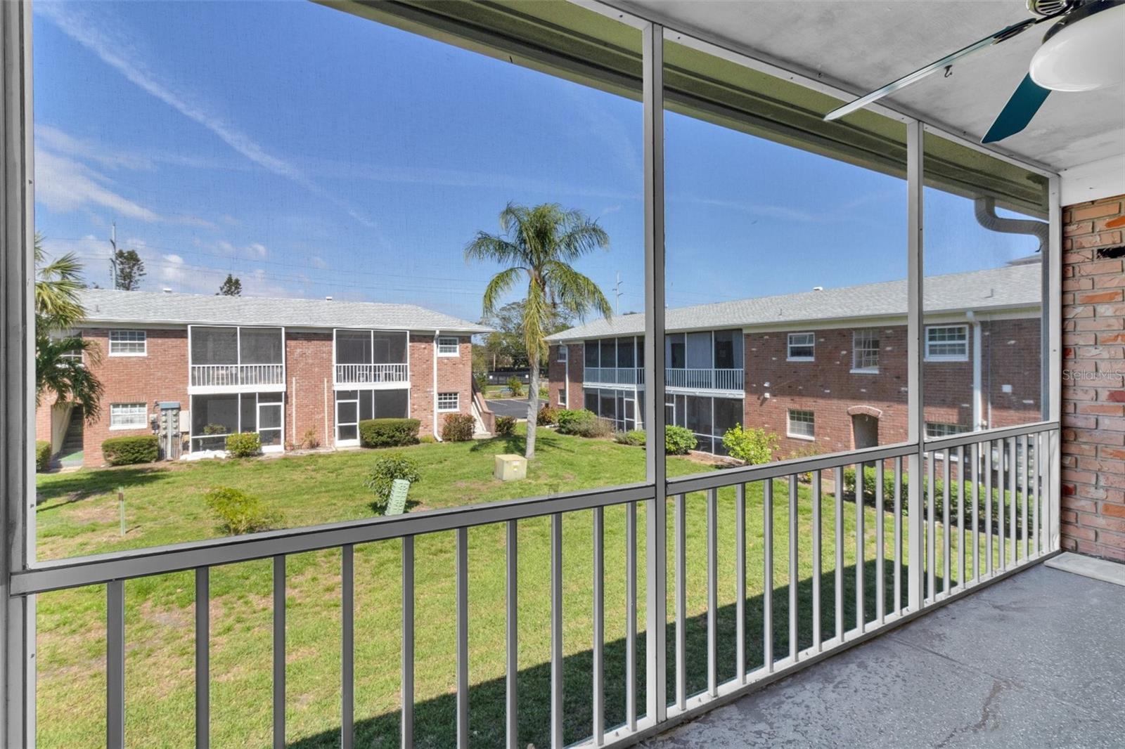 Screened balcony