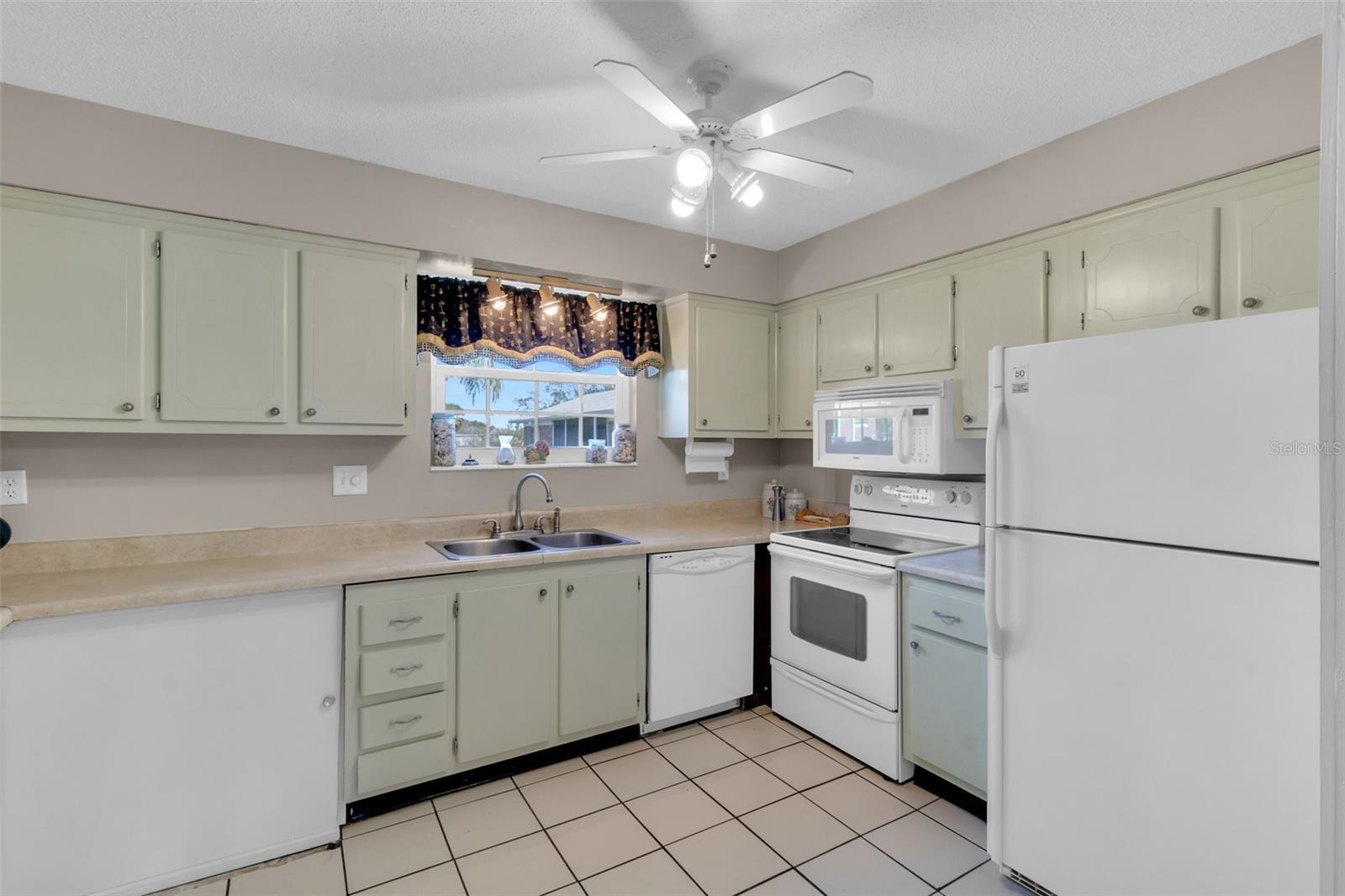 Bright open kitchen